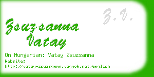 zsuzsanna vatay business card